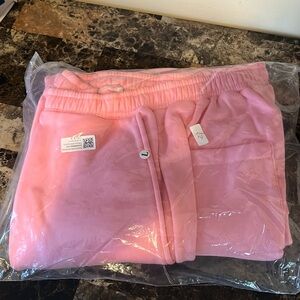 Large Female Pink Jogging Pants with pockets